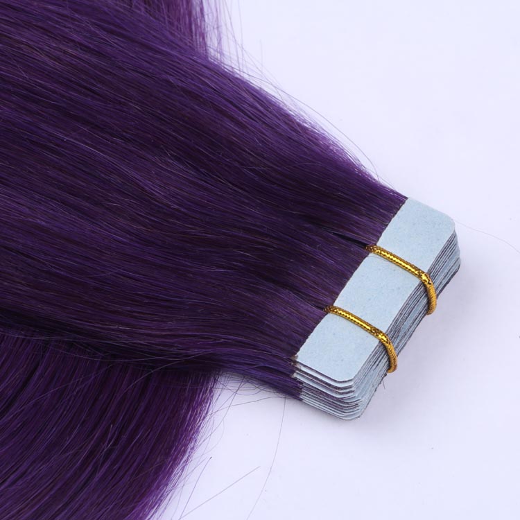 Best virgin cuticle one donor hair tape in hair weft made in China tape extensions YJ274